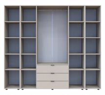Шкаф Дорос Гелар кашемир с 2 Этажерками 4 дверный 231,4 см