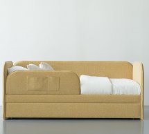 Ліжко дитяче м'яке з додатковим спальним місцем та бортиком Wooodsoft Todi / Тоді 