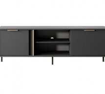Тумба під ТВ Lars/Ларс RTV153 2D Антрацит Perfect Home Ширина 153 см