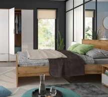 Модульная спальня Zele/Зеле BRW Poland Дуб Вотан/Белый глянец