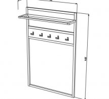 Вішак LOFT Дуб Тахо / Чорний мет MebliRoMax