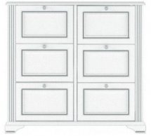 Тумба для взуття 6D Вайт