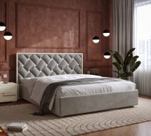 Ліжко м'яке двоспальне Arbordrev Ілюзія з підйомним механізмом та нішею для білизни