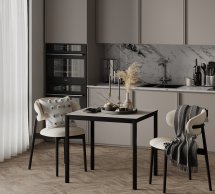 Обеденный стол Brevity Loft mini Ателье светлый/Чёрный металл