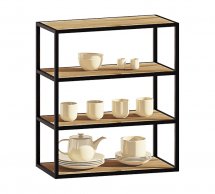 Тумба верхняя В60.72 металл.открытая Атланта глянец