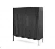 Комод високий Чорний/Чорні ніжки K104 Nova