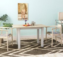 Стол-трансформер Dinner Дуб сонома/белый