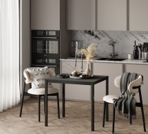 Обеденный стол Brevity Loft mini Графит/Чёрный металл