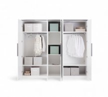 Шафа 5дв Міромарк Лука 5 дверна білий глянець 250 см