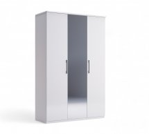 Шафа 3дв з дзеркалом Міромарк Фемелі 3 дверна білий глянець 135 см