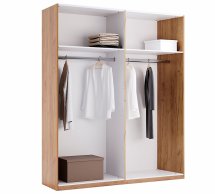 Шафа 4Д без дзеркала Міромарк Луна 4 дверна чорний 185 см