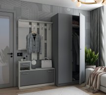Прихожая Alice и шкаф Promo графит