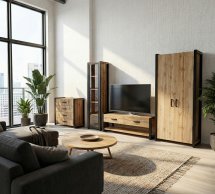 Вітальня Loft комплектація 09 MebliRoMax