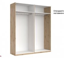 Шкаф 4дв с зеркалом Миромарк Тедди 4 дверный дуб артизан 180 см