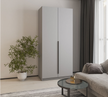 Шкаф Mebelstar Оскар двухдверный Серая мышка 100 см