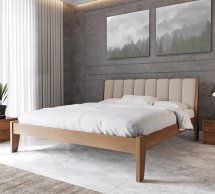 Ліжко дерев'яне Лев Токіо 50 Масив бук Білий