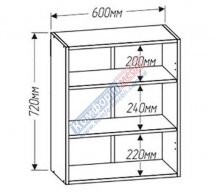 Тумба верхняя В60.72.2Д/В60.92.2Д Минимал