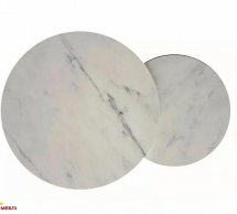 Журнальный столик Hola белый эффект мрамора/черный