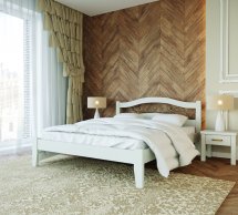 Ліжко дерев'яне Лев Афіна Масив бук Білий