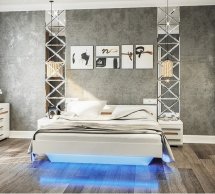 Спальня Bianko/Бьянко Світ меблів №2 с зеркалом и шкафом 4S