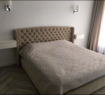 Кровать мягкая двуспальная Оскар