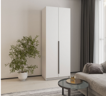 Шкаф Mebelstar Оскар двухдверный Белый снег 80 см