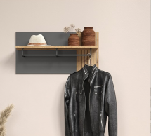 Вешалка панель 80 графит Esteban