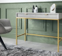 Стіл туалетний Сірий/Золоті ніжки T104 Nova