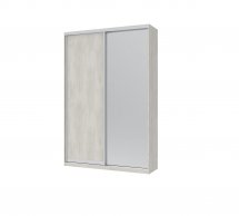 Шафа-купе з зеркалом Дорос Сіті Лайт біле дерево 2 дверна 150 см