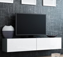 Тумба під ТВ Vigo/Віго RTV140 Білий/Сірий Cama Ширина 140 см