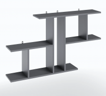 Полиця настінна антрацит T8