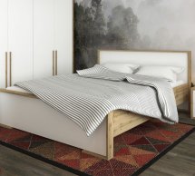 Шкаф 4Д Сокме Франческа 4 дверный белый 200 см