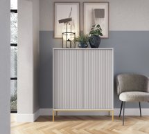 Комод високий Сірий/Золоті ніжки K104 Nova