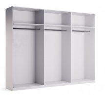 Шафа 6дв Міромарк Фемелі 6 дверна білий глянець 270 см