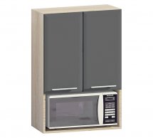 Шкаф верхний В60.92.2Д под микр. Хай-Тек глянец перламутр