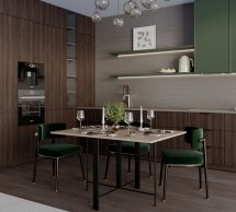 Стол-трансформер Voody Дуб сонома/Чёрные ноги