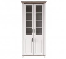 Витрина REG2D2W Канди Белый альпийський / Дуб стирлинг / Белый матовий