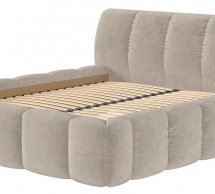 Кровать мягкая двуспальная Городок меблі Титан без подьемного механизма