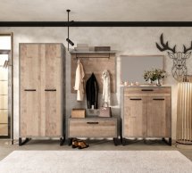 Модульная прихожая Сокме Бари Вудкон / Дуб гранж песочный