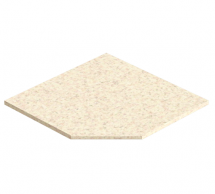 Стільниця кутова 38 мм Пісок античний