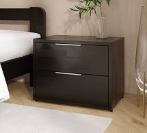Тумба приліжкова дерев'яна DrevKO Аріна з 2 шухлядами