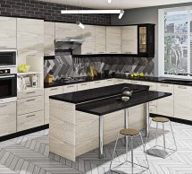 Кухня Хай-тек з текстурою комплект 