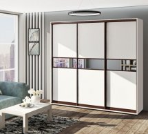 Шкаф-купе Комфорт мебель Модель-2 крашеный высокий глянец 3 дверный 270 см