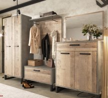 Шафа 2Д Сокме Барі 2 дверна дуб гранж 80 см