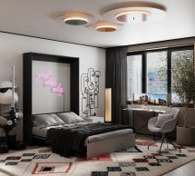 Кровать двуспальная шкаф трансформер Art in Head Mitra / Митра 140 см