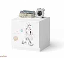 Тумба приліжкова з шухлядами