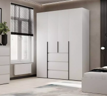 Шкаф распашной комбинированный 4-дверный Art In Head №1 Light 160