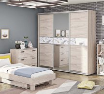 Модульна дитяча Oxford/Оксфорд Комфорт меблі Дуб золотий/Білий глянець