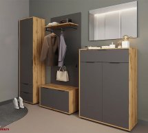 Пенал 1дв 2шх Нітро графіт