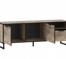 Тумба ТВ дуб гранж песочный F-0007 Форте